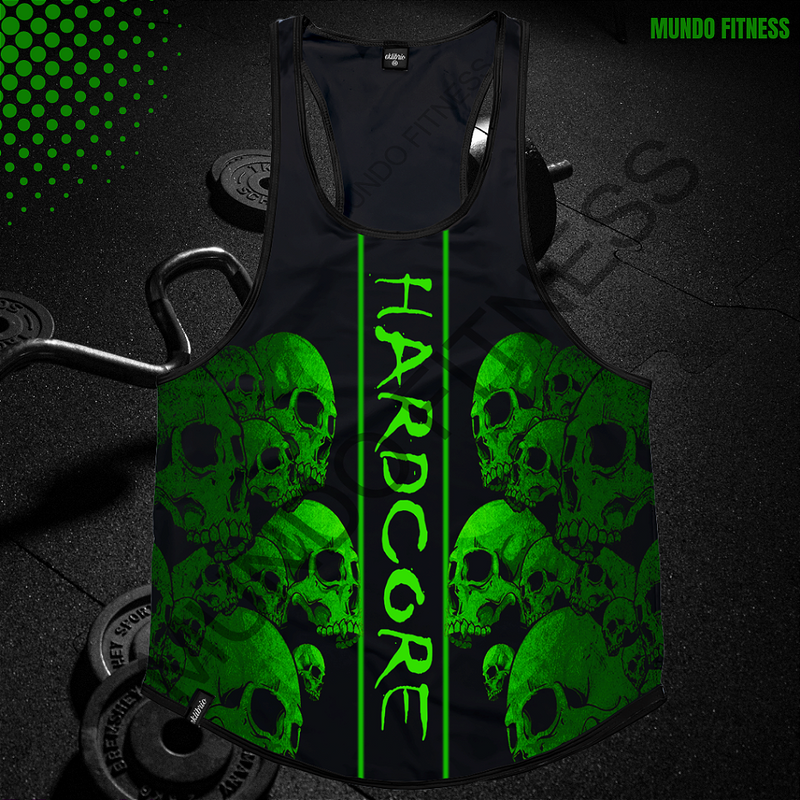 Regata cavada Dry fit Caveira verde