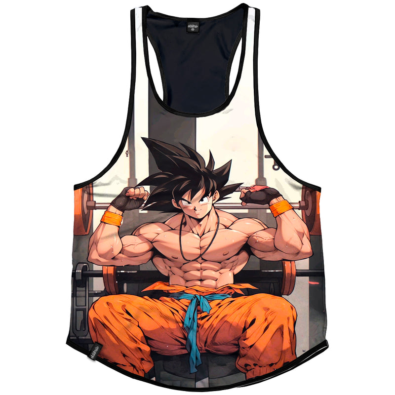 Regata Masculina cavada Dry fit Goku Dragon ball