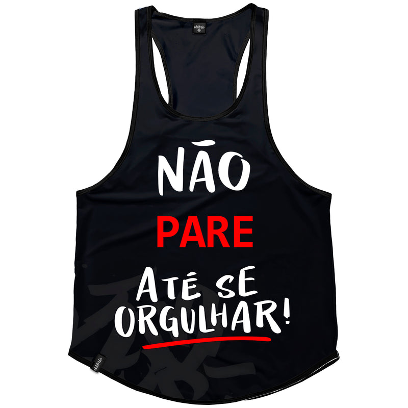 Regata Masculina cavada Dry fit Frases