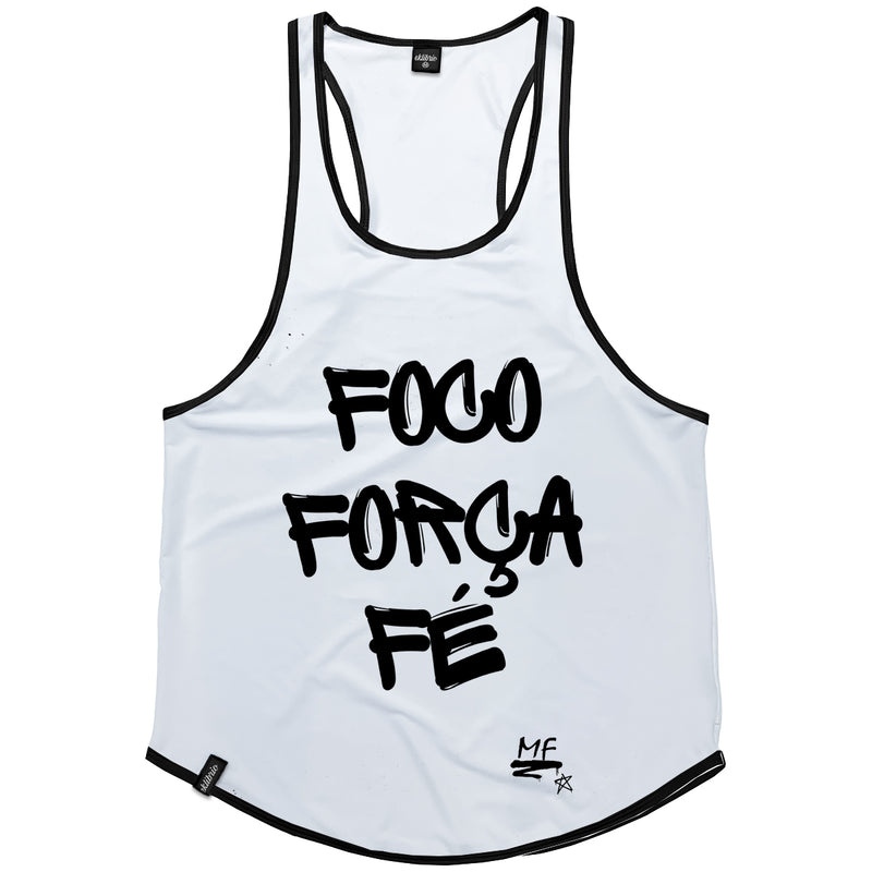 Regata Masculina cavada Dry fit - Foco força fé