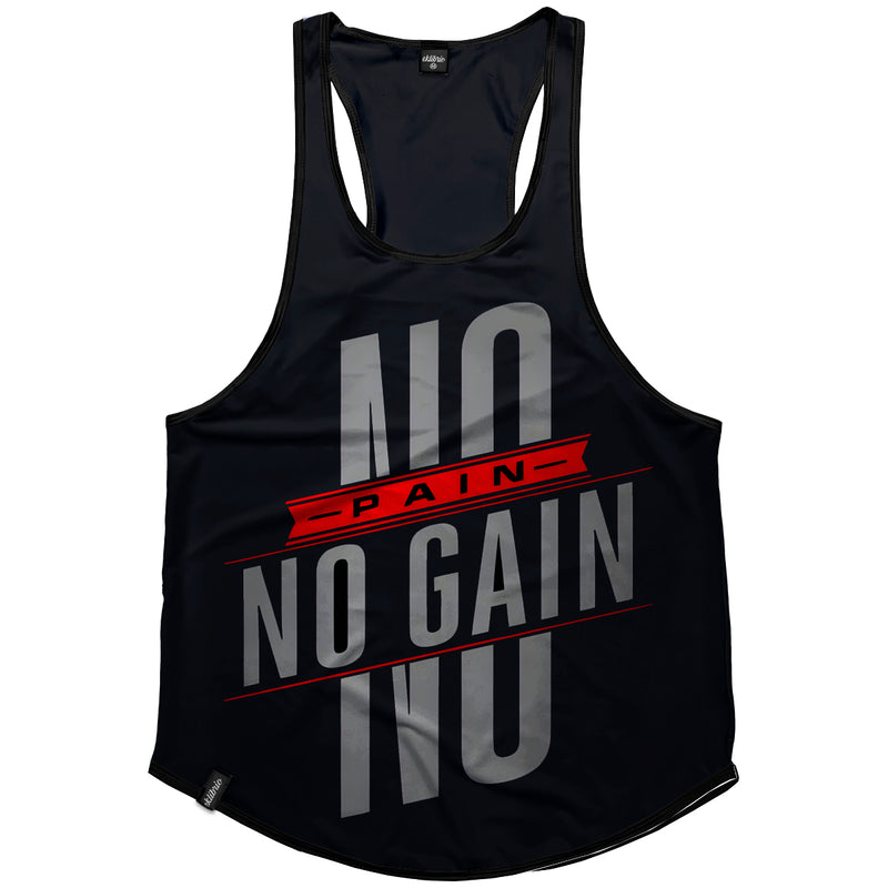 Regata Masculina cavada Dry fit No pain no gain