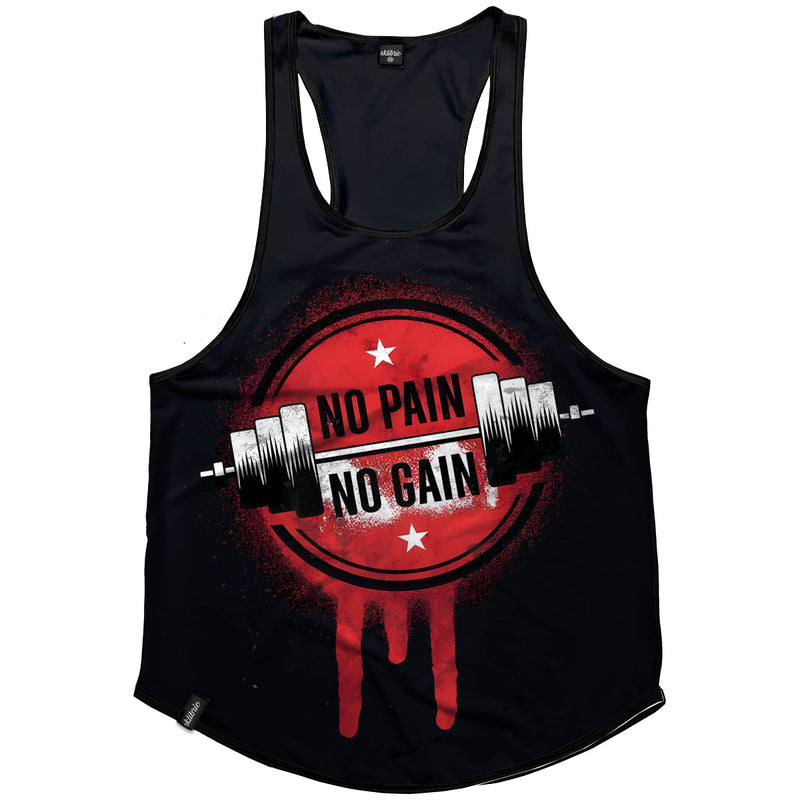 Regata Masculina cavada Dry fit No pain no gain