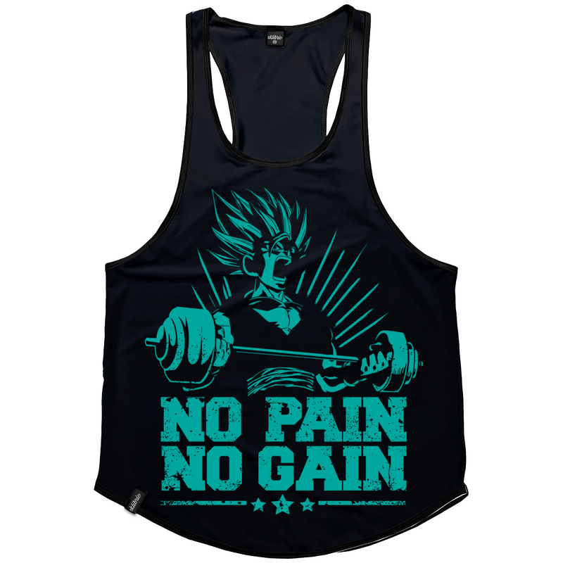 Regata Masculina cavada Dry fit No pain No gain