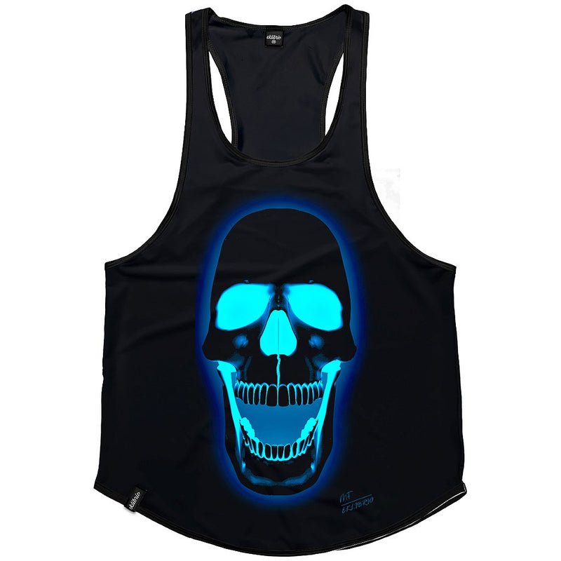 Regata cavada Dry fit Caveira azul