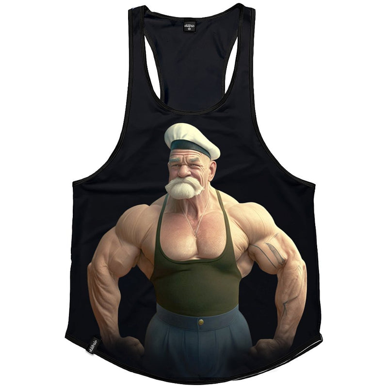 Regata masculina cavada Dry fit vovo maromba